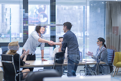 Collaboration Handshake Office