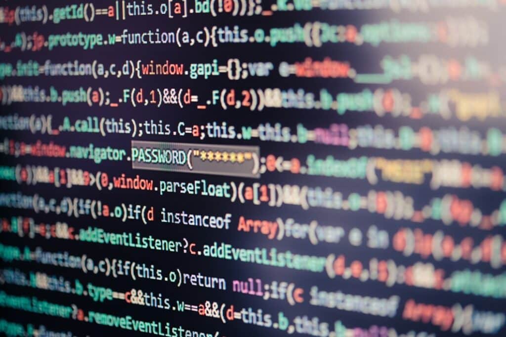 cyber threats in string of code