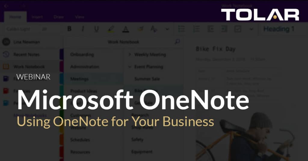 Microsoft OneNote webinar banner