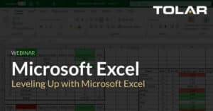 Microsoft Excel webinar banner