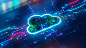 cloud icon on a digital board